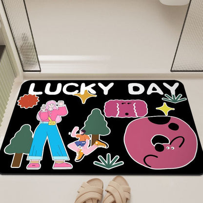 Cartoon-Inspired Bathroom Mat