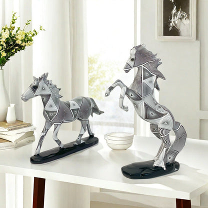 Artful Running Horse Sculpture Acalora