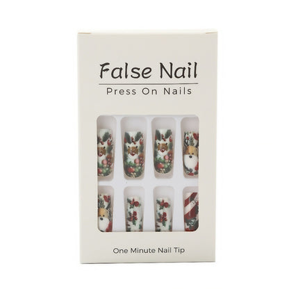 Artificial nails in festive Christmas design Acalora 1788542011