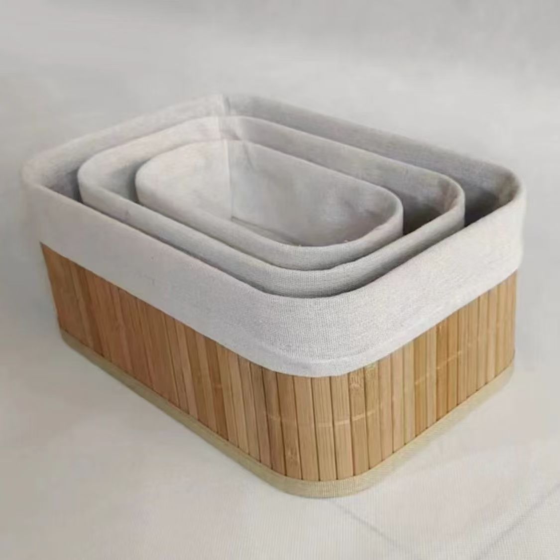 Storage basket with fabric cover Acalora