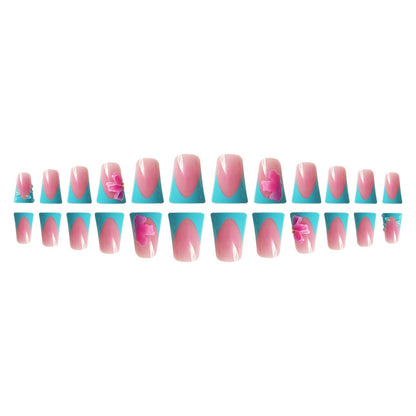 Artistic French Tip Nail Enhancements Acalora