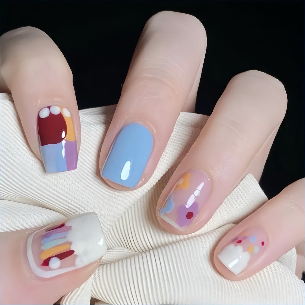 Creative Nail Art Set with Colorful Designs Acalora