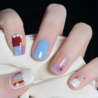 Creative Nail Art Set with Colorful Designs Acalora