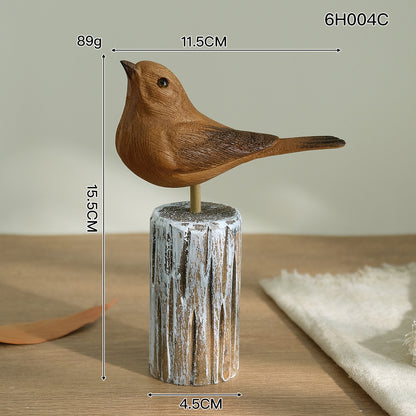 Artisan Bird Sculpture Accent