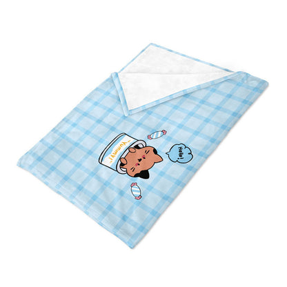 Unisex Fun Cartoon Character Throw Blanket