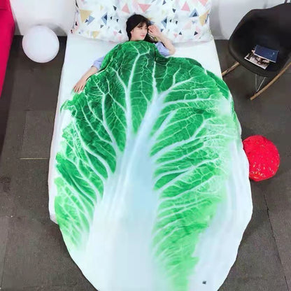 Watermelon Print Plush Throw Blanket