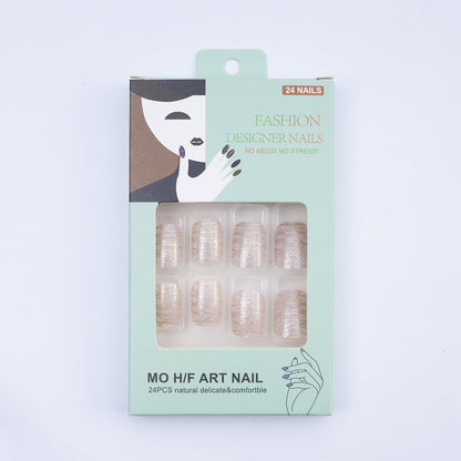 Artificial nails with elegant glitter design Acalora