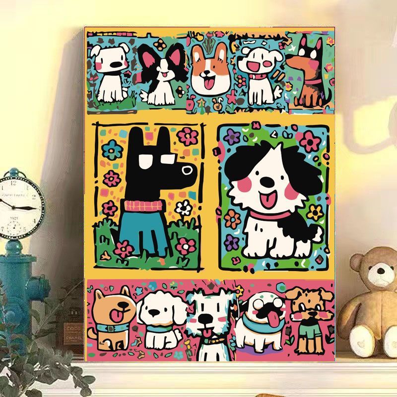 Playful Cat-Themed Canvas Wall Art
