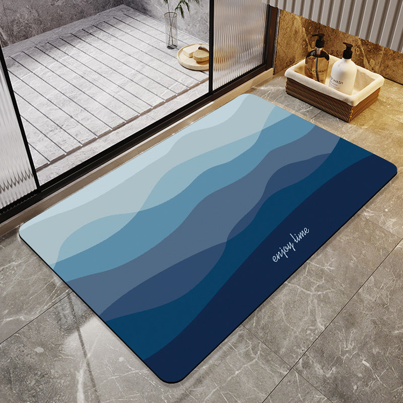 Motivational Phrase Bath Mat Acalora