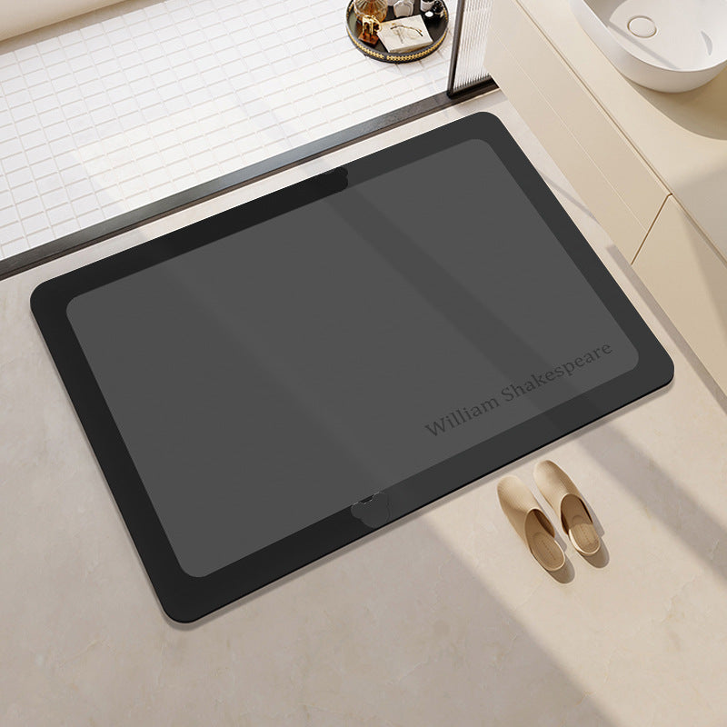 Stylish Geometric Pattern Bathroom Mat Acalora