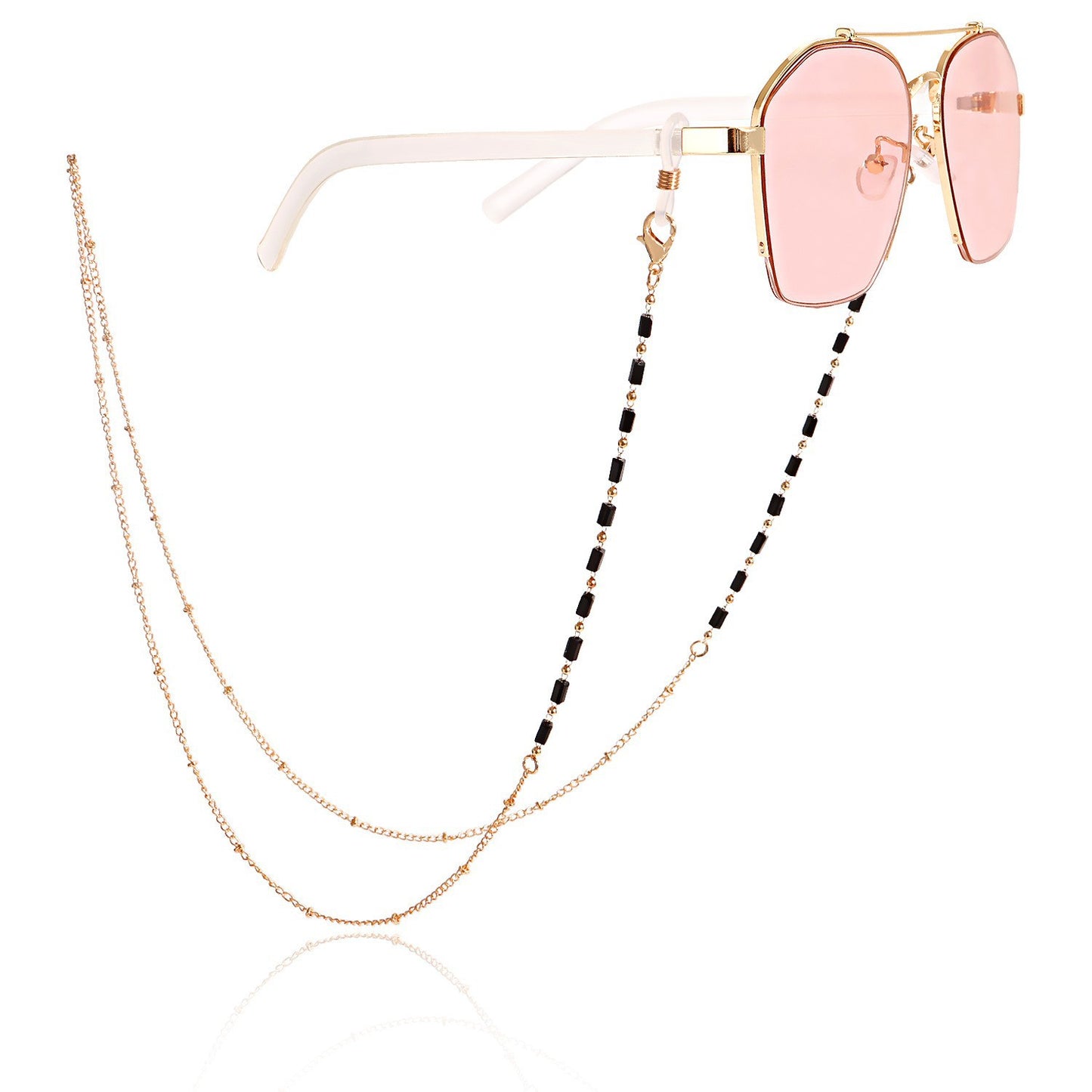 Stylish Sunglasses with Decorative Chain Acalora