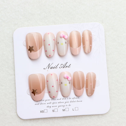 Elegant Minimalist Press-On Nail Set Acalora
