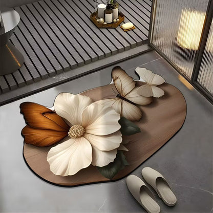 Decorative Butterfly Bath Mat