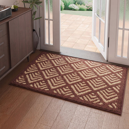 Textured Geometric Doormat