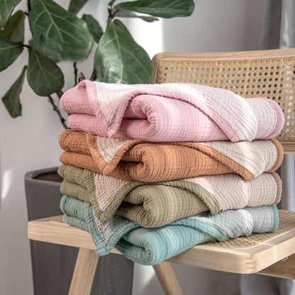 Ultra-Soft Reversible Muslin Throw Blanket