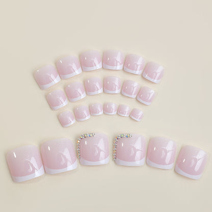 Premium Press-On Nail Set with Elegant Design Elements Acalora