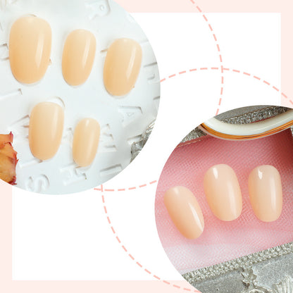 Premium Press-On Nail Set with Natural Finish Acalora