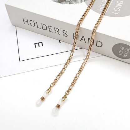 Elegant Cross-Embellished Eyewear Chain Acalora