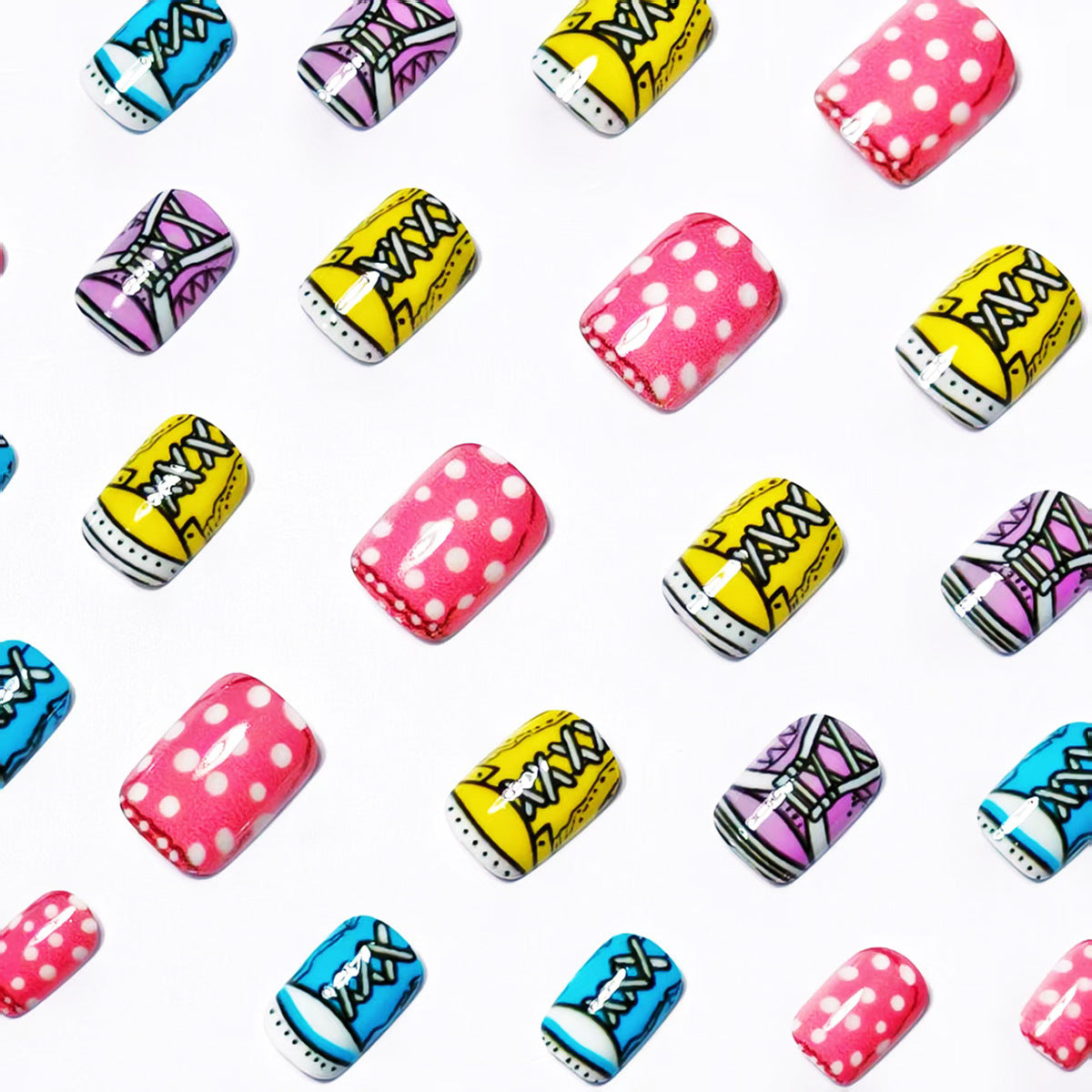 Fun Sneaker-Themed Nail Art Acalora
