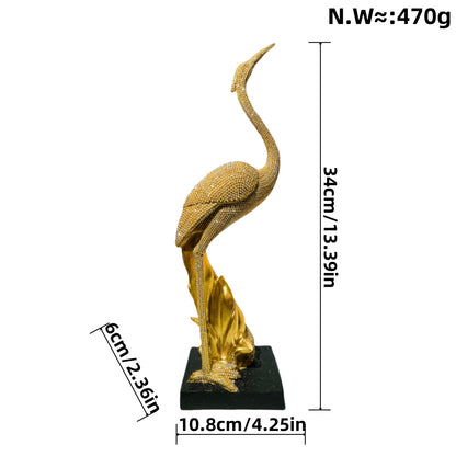 Shiny parrot figure on tree stump Acalora