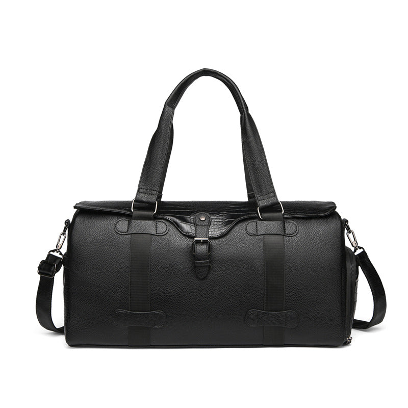 Premium Leather Weekender Duffel Bag Acalora