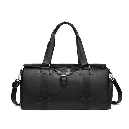 Premium Leather Weekender Duffel Bag Acalora