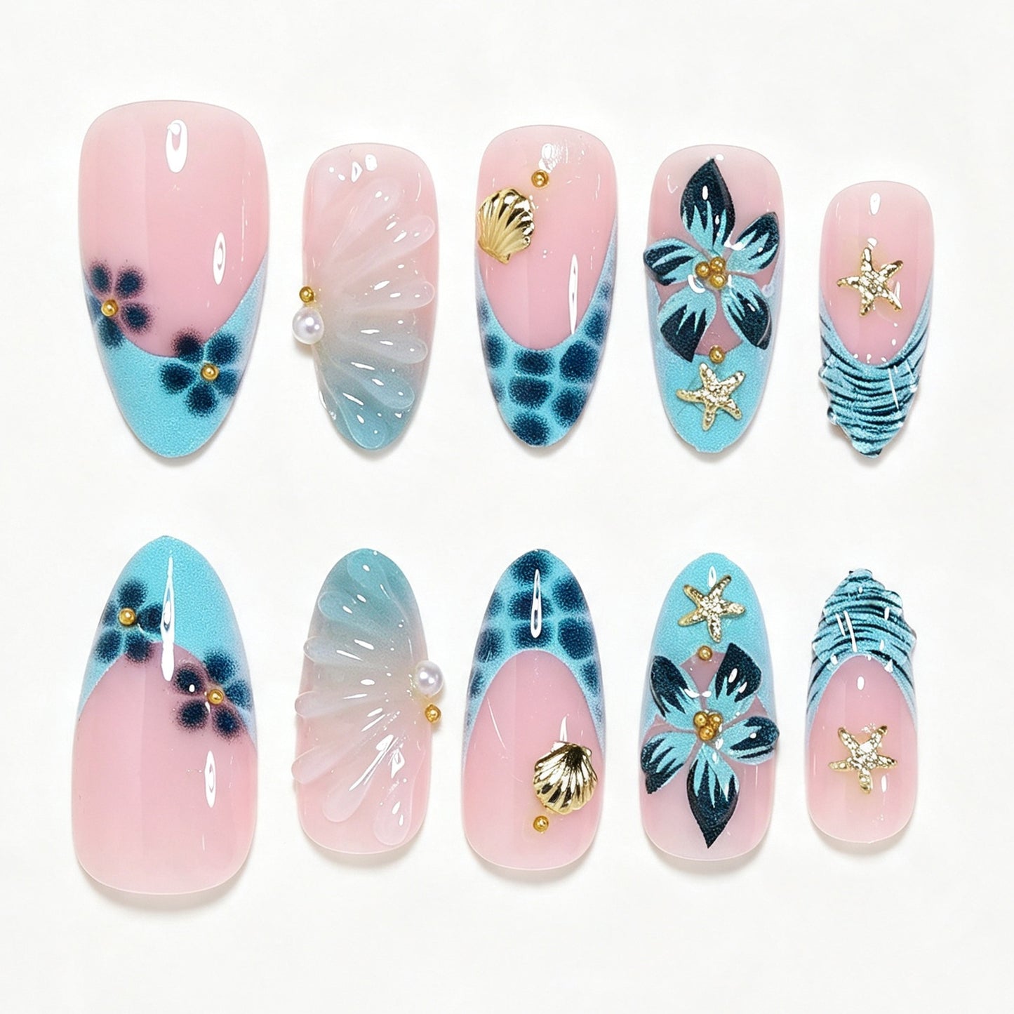 Artistic Long Acrylic Nail Tips Acalora