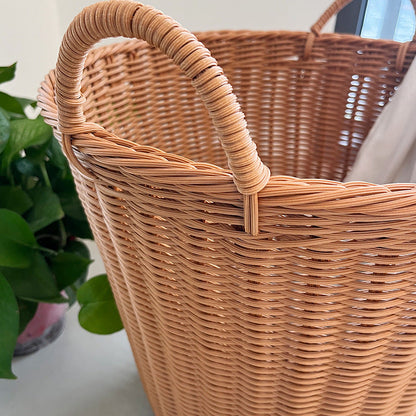 Women's Practical Storage Basket made of Woven Material Bowlift