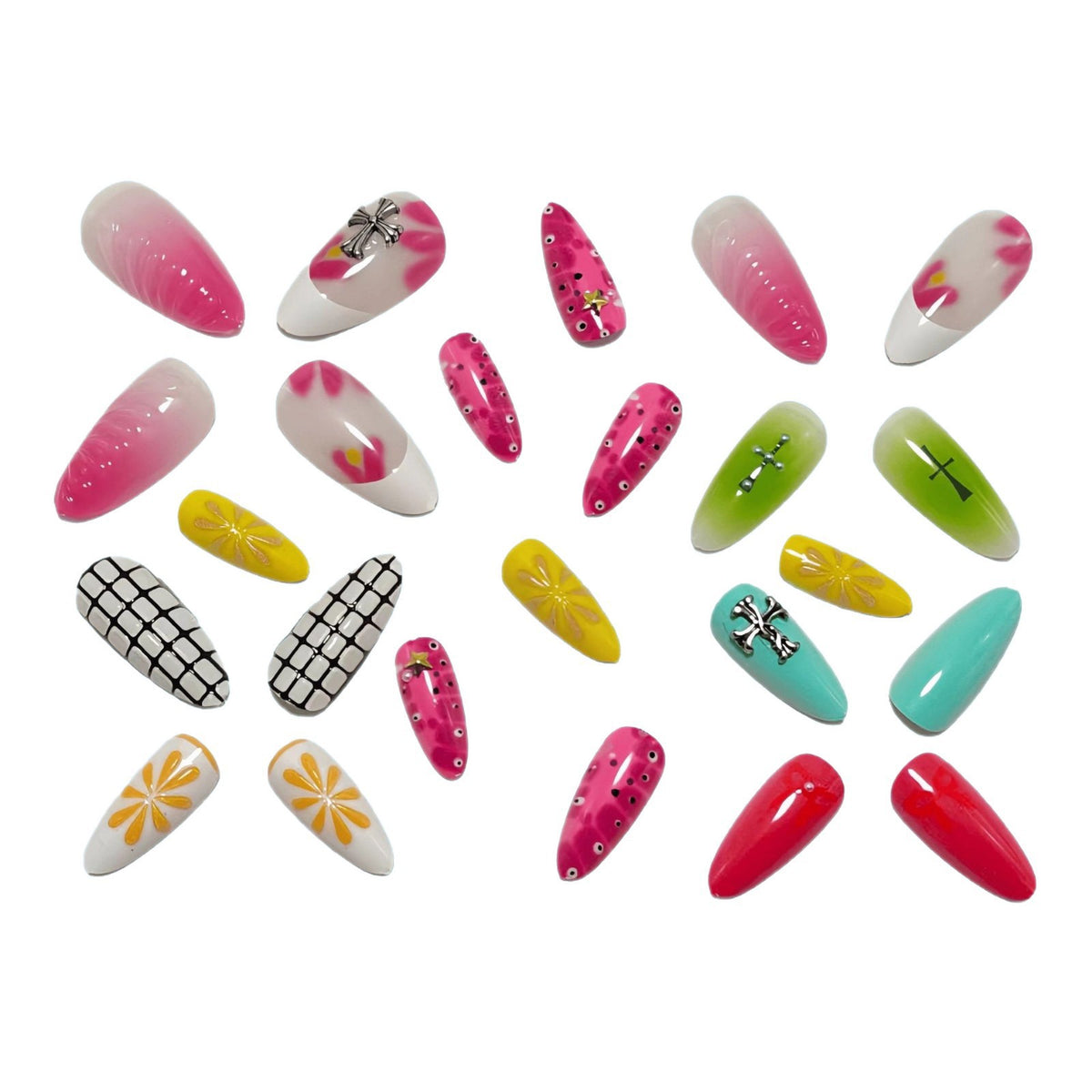 Artificial nails with creative design and 3D applications Acalora