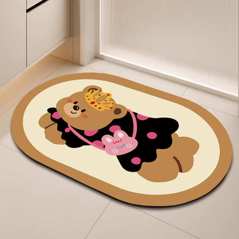 Cute Cartoon Dog Bath Mat Acalora