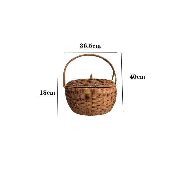 Handcrafted Woven Picnic Basket Acalora