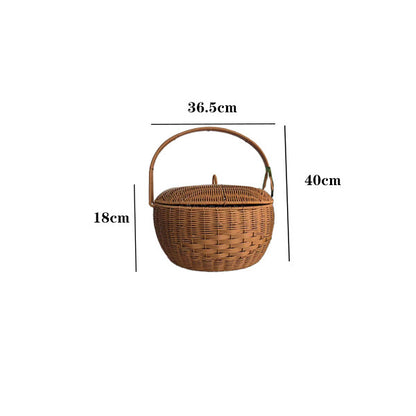 Handcrafted Woven Picnic Basket Acalora