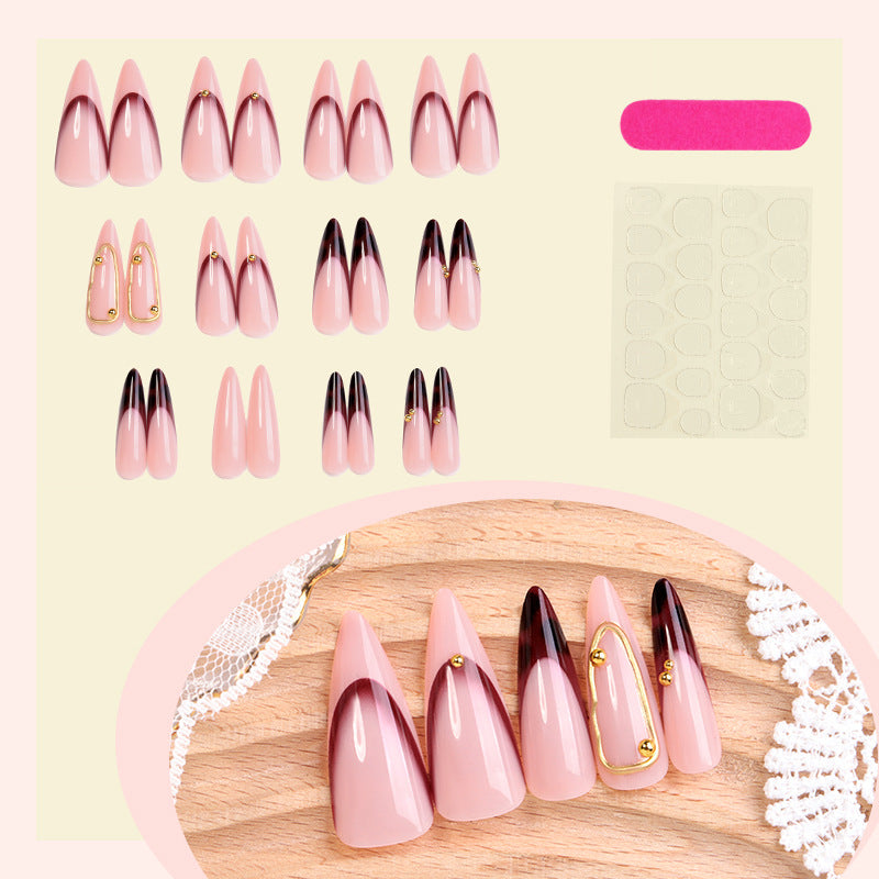 Elegant Sculpted Stiletto Press-On Nails Acalora
