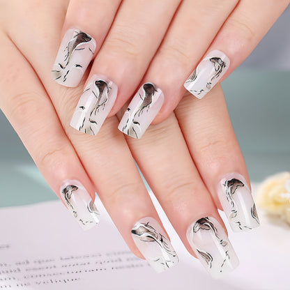 Artificial nails in an elegant minimalist style Acalora