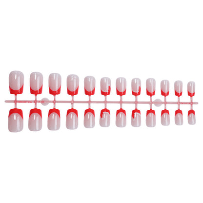 Artistic French Tip Press-On Nails Acalora