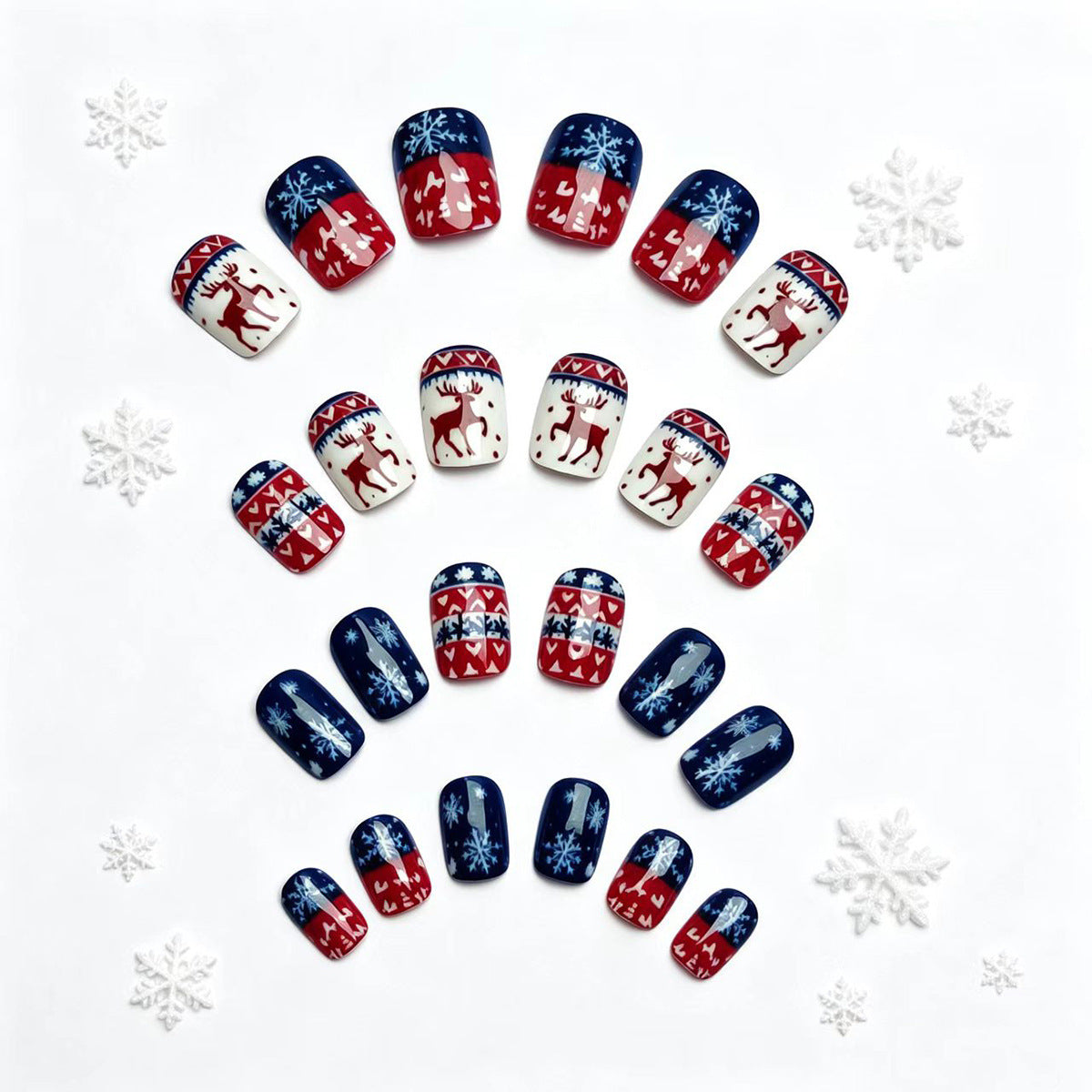 Winter-Themed Holiday Nail Art Acalora