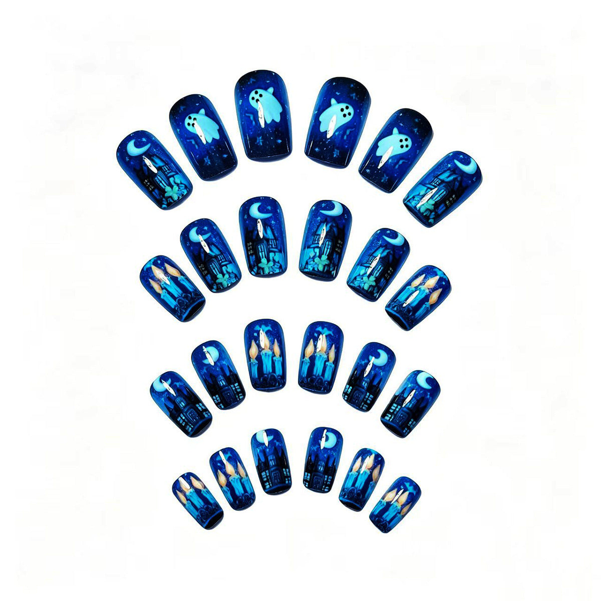 Artistic Halloween Themed Nail Art Acalora