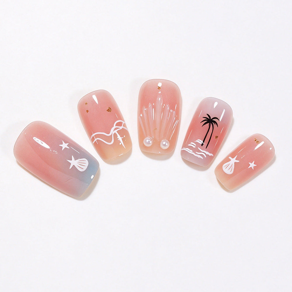 Beach-Themed Decorative Nail Art Set Acalora