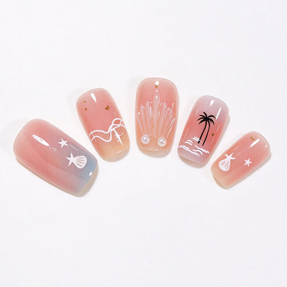 Beach-Themed Decorative Nail Art Set Acalora