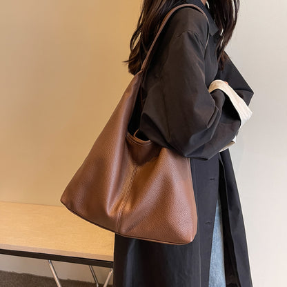Textured Leather Hobo Bag Acalora