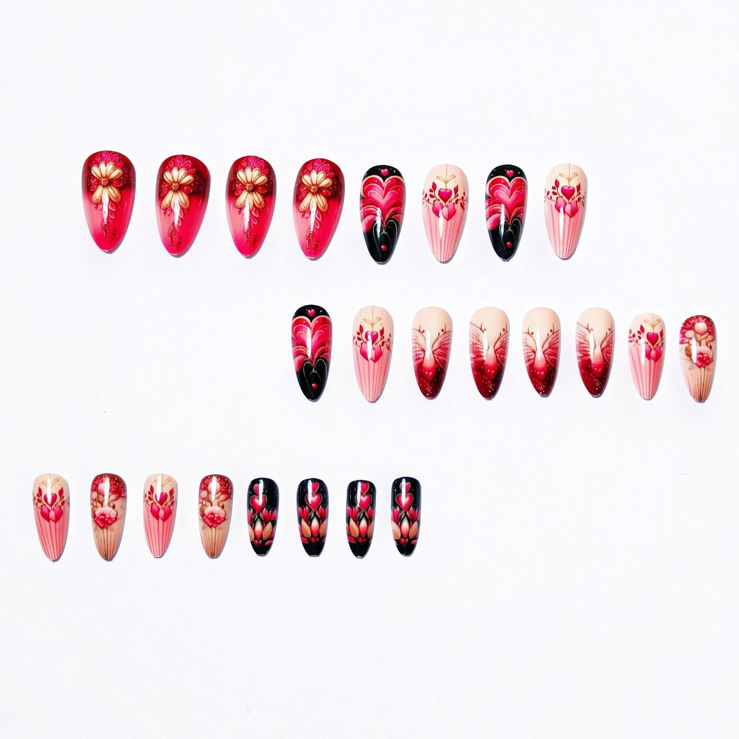 Romantic Floral Nail Art Design Acalora