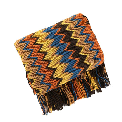 Zigzag Weave Throw Blanket