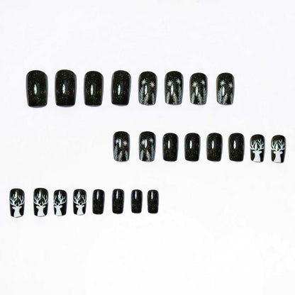 Festive Winter-Themed Nail Art Acalora