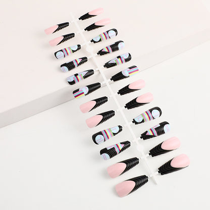 Creative artificial nails with modern graphic designs Acalora