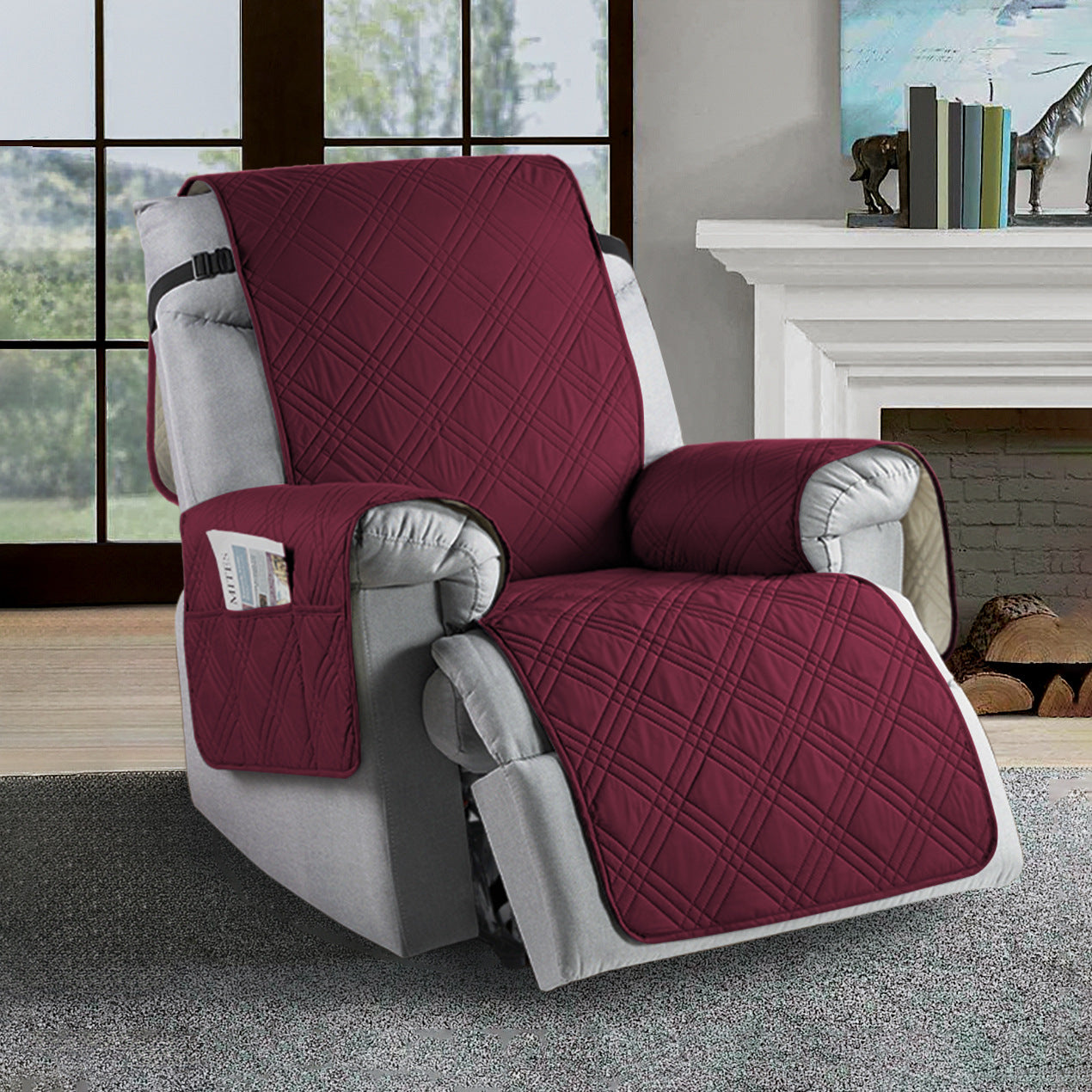 Skanto | Waterproof Recliner Cover | Durable Microfiber, Stain-Resistant & Universal Fit for Home Protection