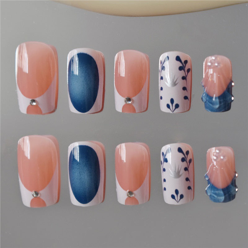 Artistic Decorative Press-On Nail Set Acalora