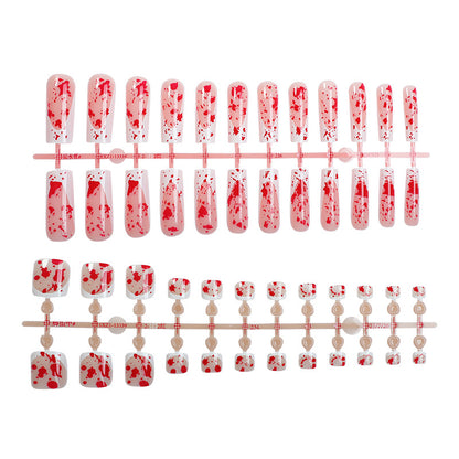 Artistic Marble Design Press-On Nail Set Acalora