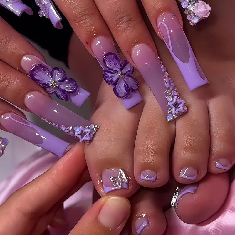 Premium Floral Nail Art Set Acalora