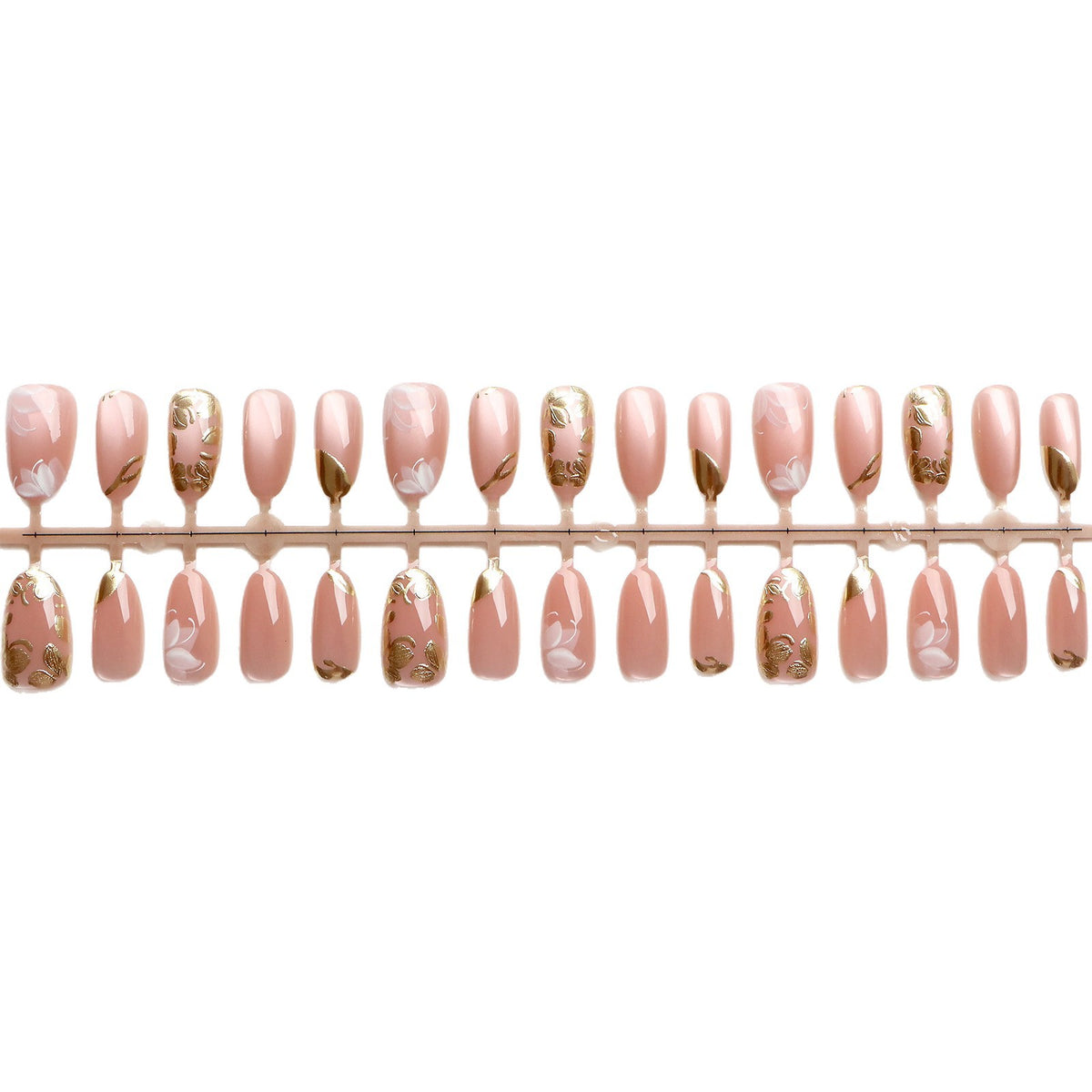 Luxury Floral Press-On Nail Art Set Acalora