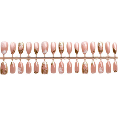 Luxury Floral Press-On Nail Art Set Acalora